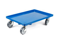 LPS-Transportroller, 600x400, 4 Lenkrollen, geschlossen