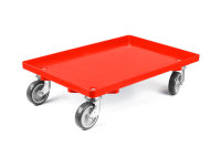 LPS-Transportroller, 600x400, 4 Lenkrollen, geschlossen