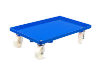 LPS-Transportroller, 600x400, 4 Lenkrollen, geschlossen