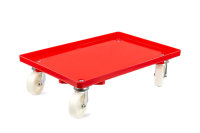 LPS-Transportroller, 600x400, 4 Lenkrollen, geschlossen