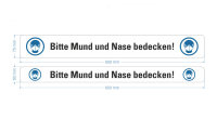 Warnband &quot;Bitte Mund und Nase bedecken&quot;, Rolle