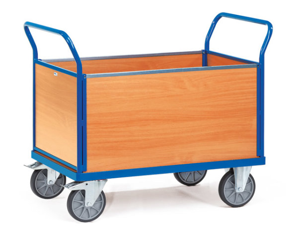 Vierwandwagen bis 600 kg, mit 4 W&auml;nden aus Holz