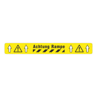 LPS-5125 Bedruckte Bodenmarkierung &quot;Achtung Rampe&quot;
