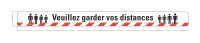 Warnband &quot;Veuillez garder vos distances&quot; 50 mm...