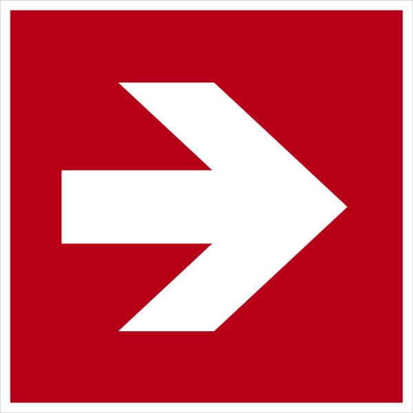 SB07 Brandschutzzeichen &quot;Richtungsangabe&quot;
