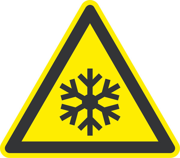 SW10 Warnzeichen &quot;Warnung vor niedriger Temperatur/Frost&quot;