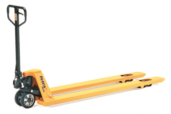 Gabelhubwagen bis 1500 kg, Lenkr&auml;der aus Vollgummi