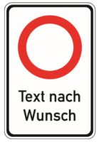 Verkehrszeichen Kombischild &quot;Geschwindigkeitsangabe...