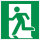 SR01 Rettungszeichen &quot;Rettungsweg links&quot;