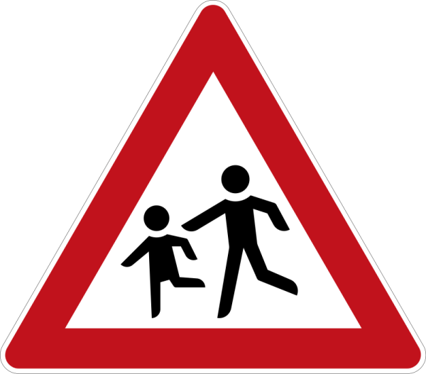 &quot;Fu&szlig;g&auml;nger!&quot; Dreieckige VZ