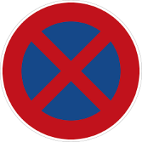 Verkehrszeichen &quot;Halteverbot&quot;