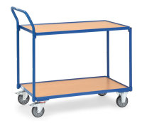 Leichter Tischwagen 300 kg, mit 2 B&ouml;den aus Holz,...