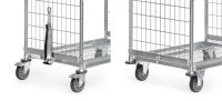 Deichsel und Kupplung f&uuml;r Kommissionierwagen