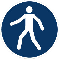 SG16 Gebotszeichen &quot;Fu&szlig;g&auml;ngerweg...
