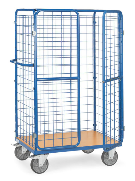 Paketwagen mit Doppelfl&uuml;gelt&uuml;ren und Dach 600 kg, H&ouml;he 1800 mm