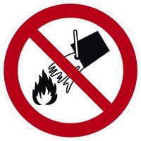 SV13 Verbotszeichen &quot;Mit Wasser l&ouml;schen...