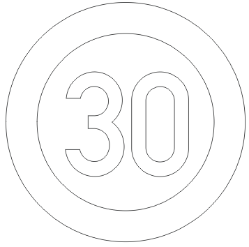 &quot;30&quot; Runde VZ wei&szlig;