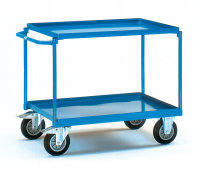 Tischwagen mit Wannen 400kg, mit 2 Blechwannen