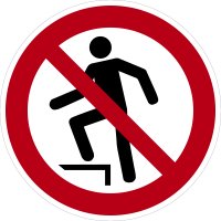 SV16 Verbotszeichen &quot;Aufsteigen verboten&quot;...