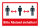 HK05 Hinweisschild bedruckt &quot;Bitte Abstand halten (Version 2)&quot; 200mmx300mm