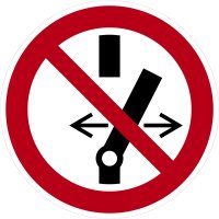 SV12 Verbotszeichen &quot;Schalter verboten&quot;