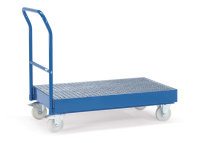 Fasstransportwagen mit Wanne 100 mm hoch