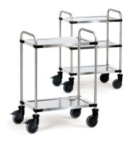 Edelstahlwagen bis 150 kg, mit Rohrschiebeb&uuml;gel
