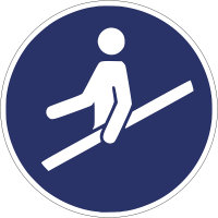 SG25 Gebotszeichen &quot;Handlauf benutzen&quot;
