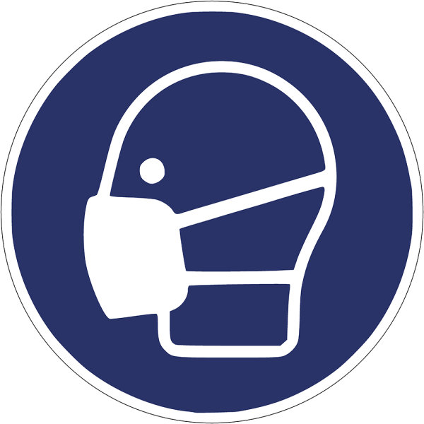 SG26 Gebotszeichen &quot;Staubmaske tragen&quot;