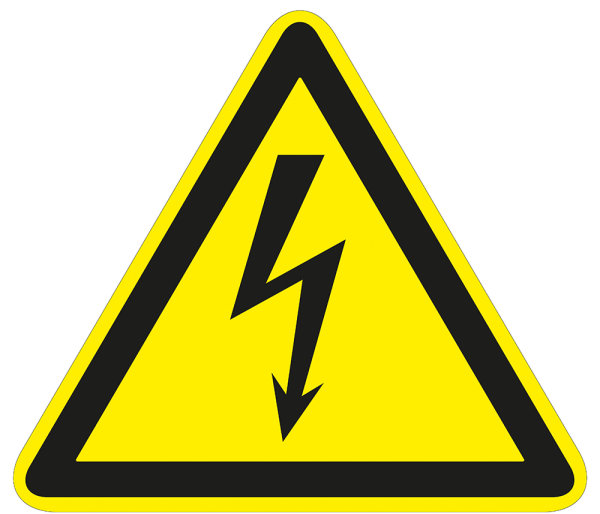 SW12 Warnzeichen &quot;Warnung vor elektrischer Spannung&quot;