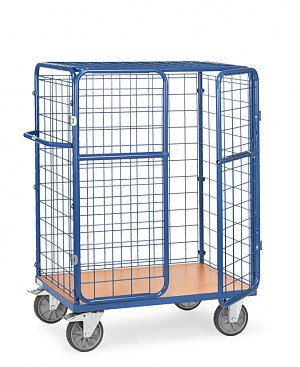 Paketwagen 600 kg mit Doppelfl&uuml;gelt&uuml;ren und Dach, H&ouml;he 1500 mm