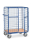Paketwagen 600 kg mit Doppelfl&uuml;gelt&uuml;ren und Dach, H&ouml;he 1500 mm