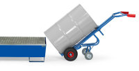 Fasskarre 300 kg, mit 2 St&uuml;tzr&auml;dern