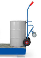Fasskarre 300 kg, mit 2 St&uuml;tzr&auml;dern