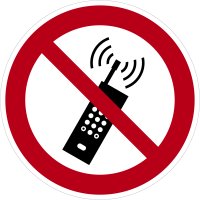 SV20 Verbotszeichen &quot;Eingeschaltetet Mobiltelefone...