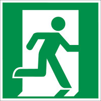 SR02 Rettungszeichen &quot;Rettungsweg rechts&quot;
