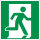 SR02 Rettungszeichen &quot;Rettungsweg rechts&quot;