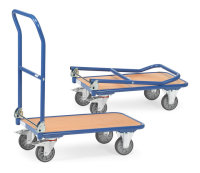 Klappwagen 250 kg, Schiebeb&uuml;gel auf Plattform klappbar