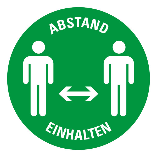 SG41 Gebotszeichen &quot;ABSTAND EINHALTEN (Version 3)&quot;