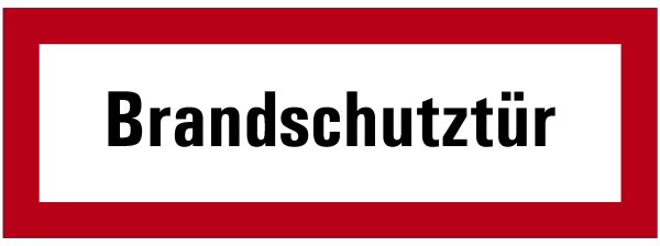 SB40 Brandschutzzeichen &quot;Brandschutzt&uuml;r&quot;