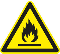 SW25 Warnzeichen &quot;Warnung vor brandf&ouml;rdernden...