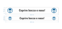 Warnband &quot;Coprire bocca e naso!&quot;, Rolle