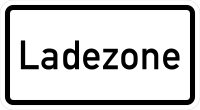 VB16 Hinweisschild &quot;Ladezone&quot;