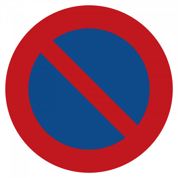 Parkplatzkennzeichen &quot;Parkverbot&quot;
