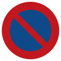 Parkplatzkennzeichen &quot;Parkverbot&quot;