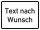 VB99 Hinweisschild &quot;Text nach Wunsch&quot;