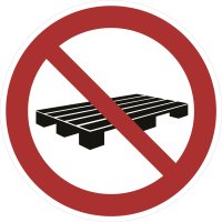SV28 Verbotszeichen &quot;Paletten abstellen verboten...