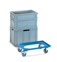 Eurokasten-Roller 250 kg; offener Rahmen