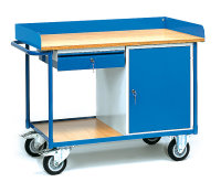 Werkstattwagen mit Arbeitsplatten 400kg, 1 Schrank und 1...