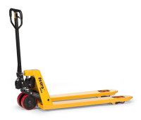 Gabelhubwagen 2500 kg, Gabelrollen Polyurethan Tandem